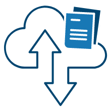An icon of resource file download