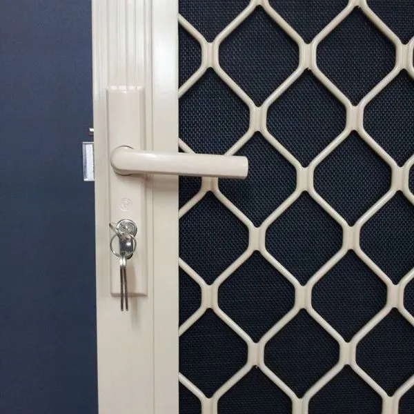 Light duty DVA mesh security door