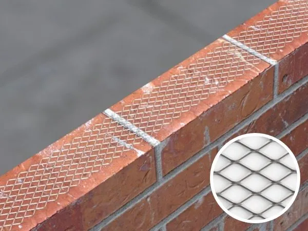 Diamond brick reinforcement mesh