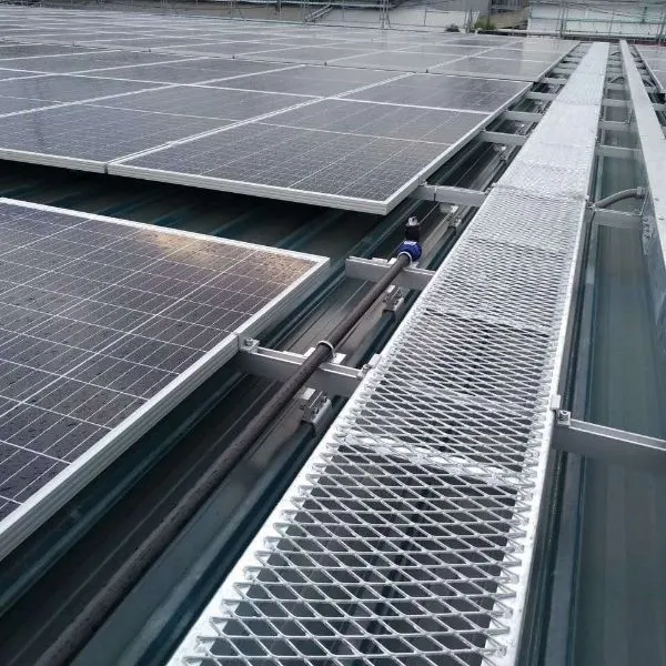 Solar panel walkway