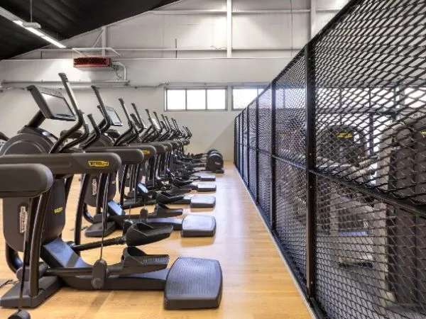 Fitness room partition