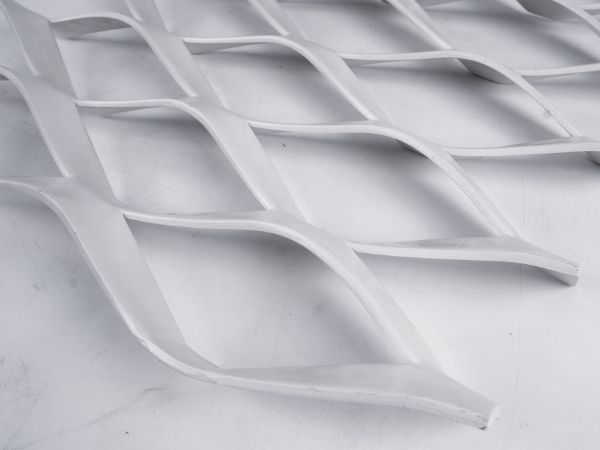 White decorative expanded metal 50135 details
