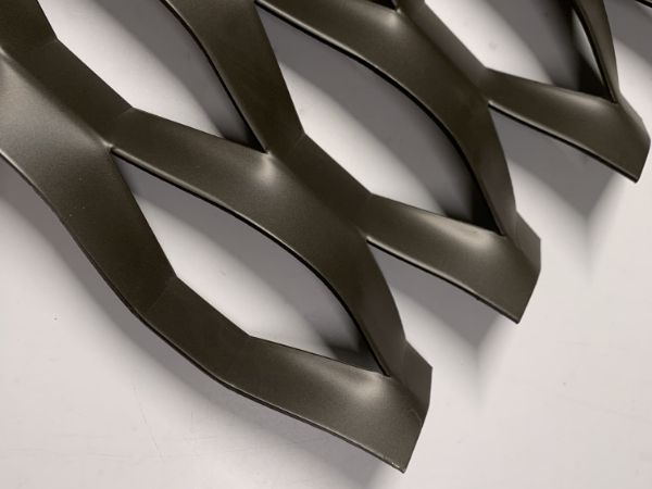 Black decorative expanded metal 80200 details
