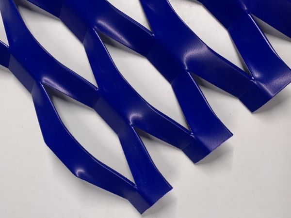 Blue decorative expanded metal 80200 details