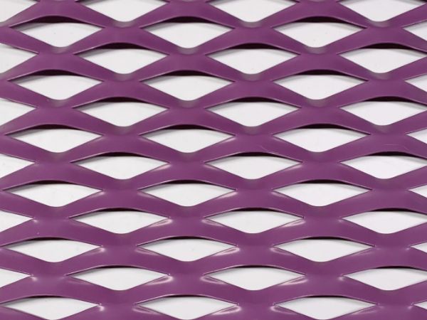 Purple diamond decorative expanded metal sheet
