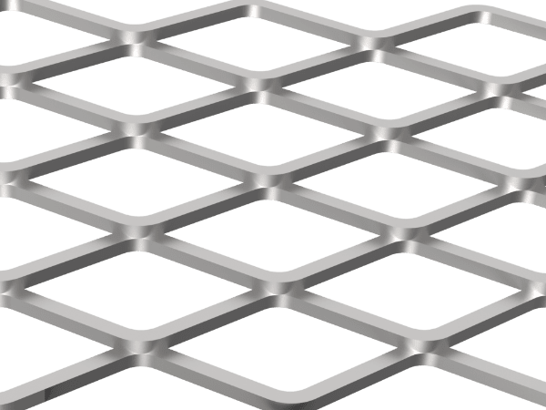 Diamond expanded metal grating details