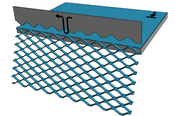 Expanded metal manufacturing diagram