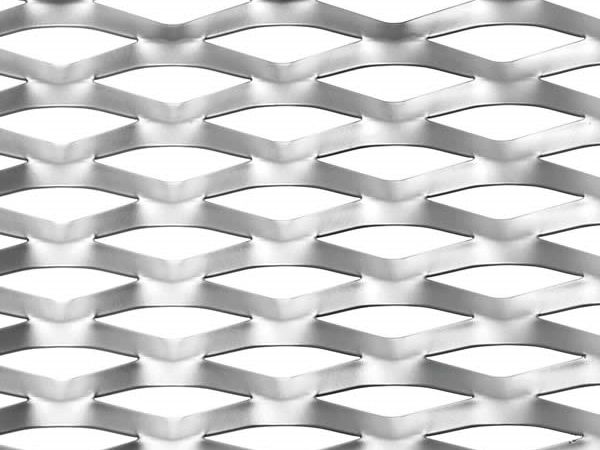 Expanded metal sunshade panel sample